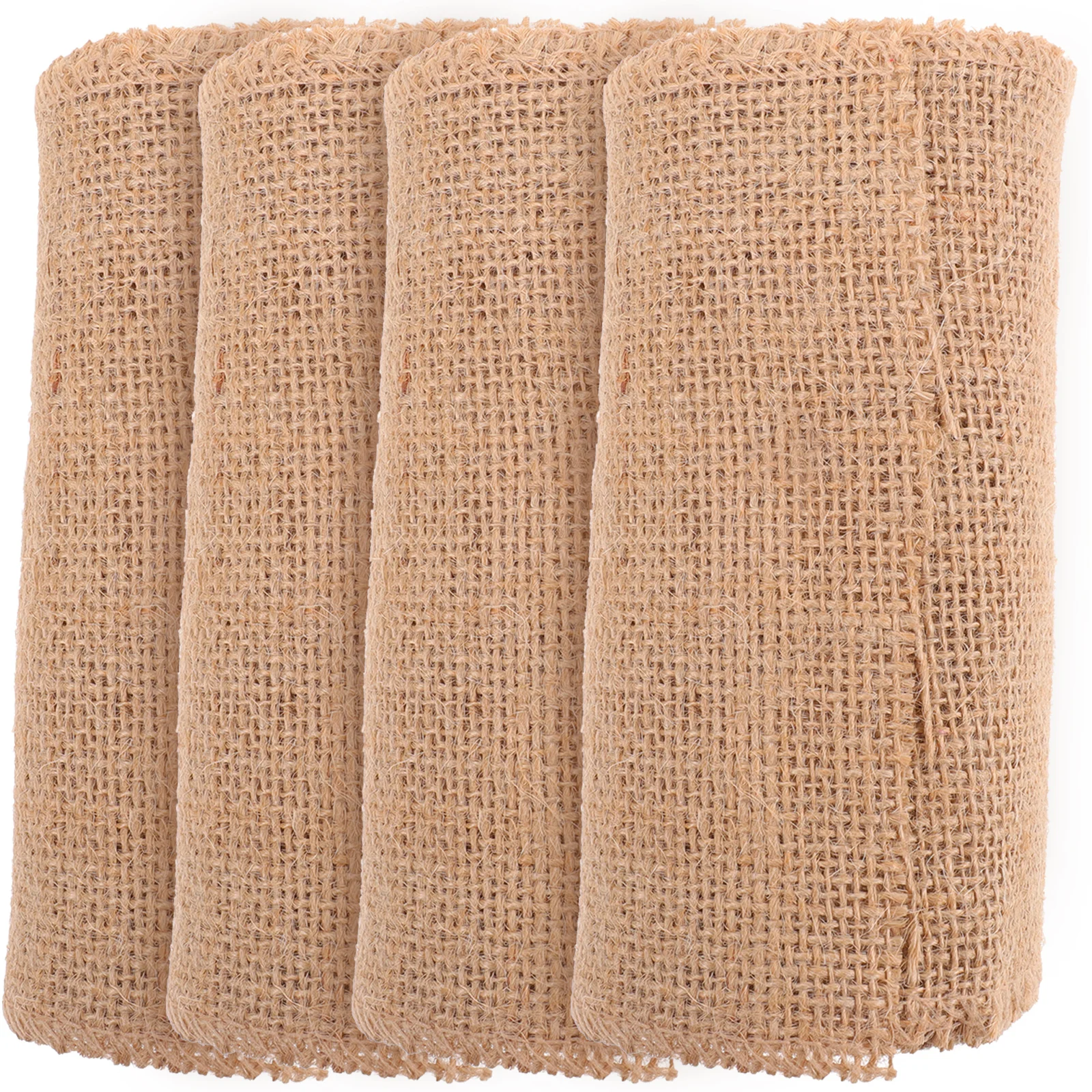 

4pcs Jute Tree Protector Wrap Natural Trunk Cover For Plants Freeze Protection Landscape Shrubs Fruit Trees Outdoor