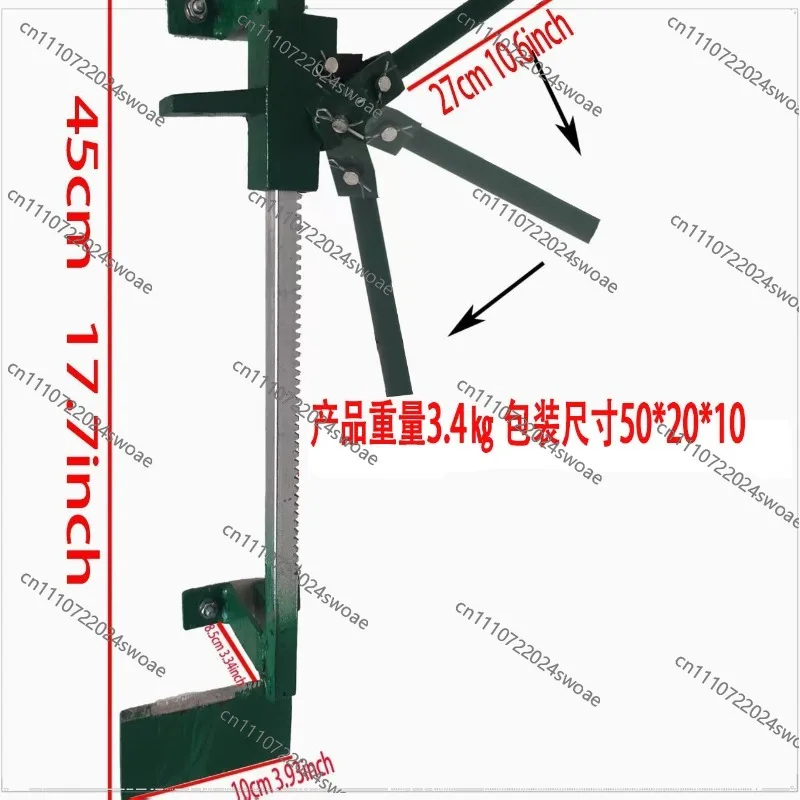 Manual wall-mounted wood splitter for fireplaces, for household use