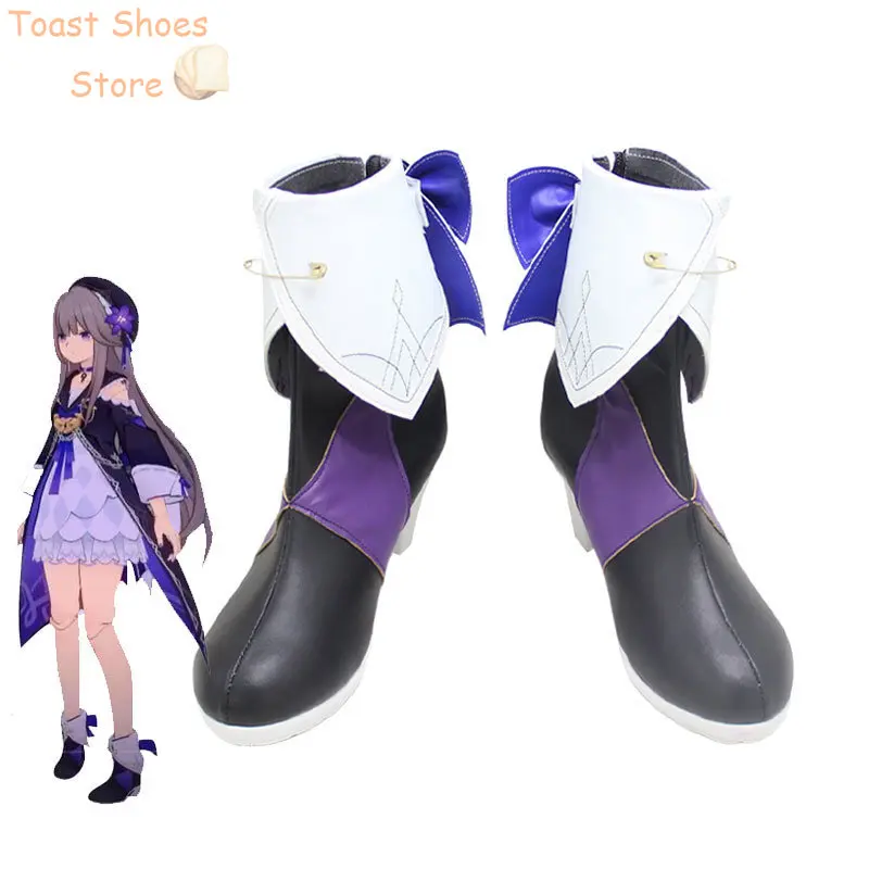 

Game Honkai Impact 3 Honkai: Star Rail Herta Cosplay Shoes Halloween Carnival Boots Cosplay Prop PU Leather Shoes Costume Prop