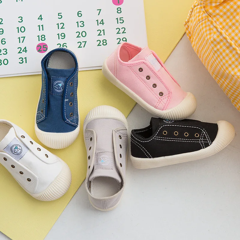 кеды для малышей Children Sport Shoe 2023 Spring Day Canvas Shoe Brand Girls Boy Casual Shoes Soft Sole Kids Shoes Tennis Female