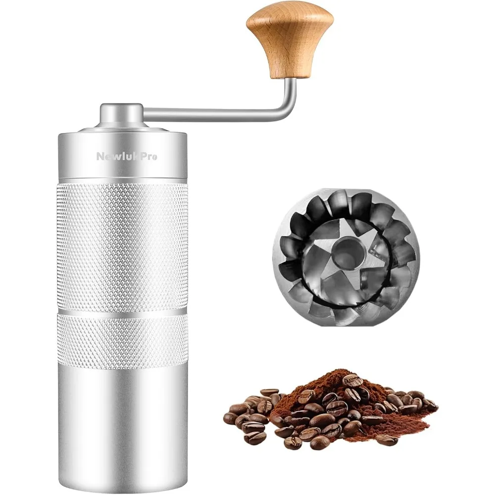 

Manual Coffee Grinder with Conical Burr, 25g Capacity for Espresso & French Press, Portable Gift