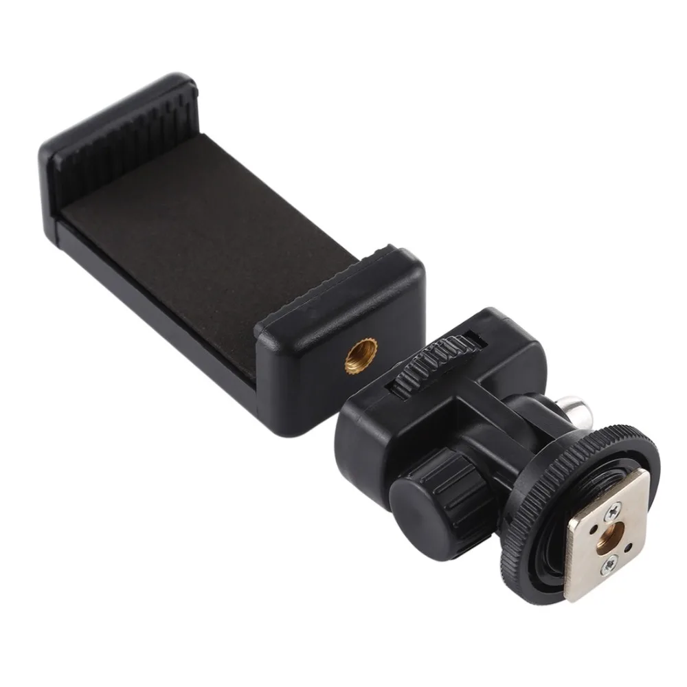 For iPhone Samsung Phone Holder Camera Hot Shoe Flexible Tripod Adapter Cold Shoe Mount For Canon Nikon Sony DSLR Digital Camera