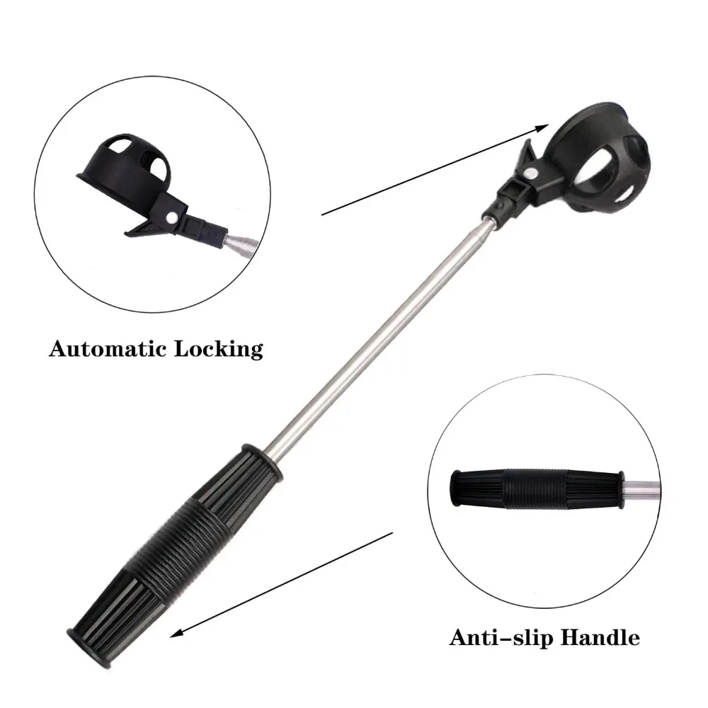 منتقي كرات الجولف، مسترد كرة الجولف المائي التلسكوبي المحمول مع مغرفة قفل أوتوماتيكية رائجة البيع #1