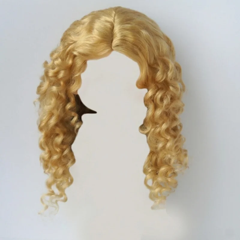 JD139L 10-11inch 26-28CM Long Mid Parting French Curls Mohair BJD Wigs  Blythes Combed Mohair Hair  18