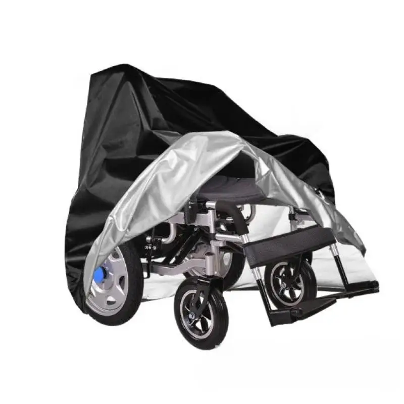 Funda Protectora para Silla de Ruedas Eléctrica, Cubierta Impermeable para Scooter de Movilidad al Aire Libre, Funda Antipolvo de Tela Oxford para Silla de Ruedas, Color Negro