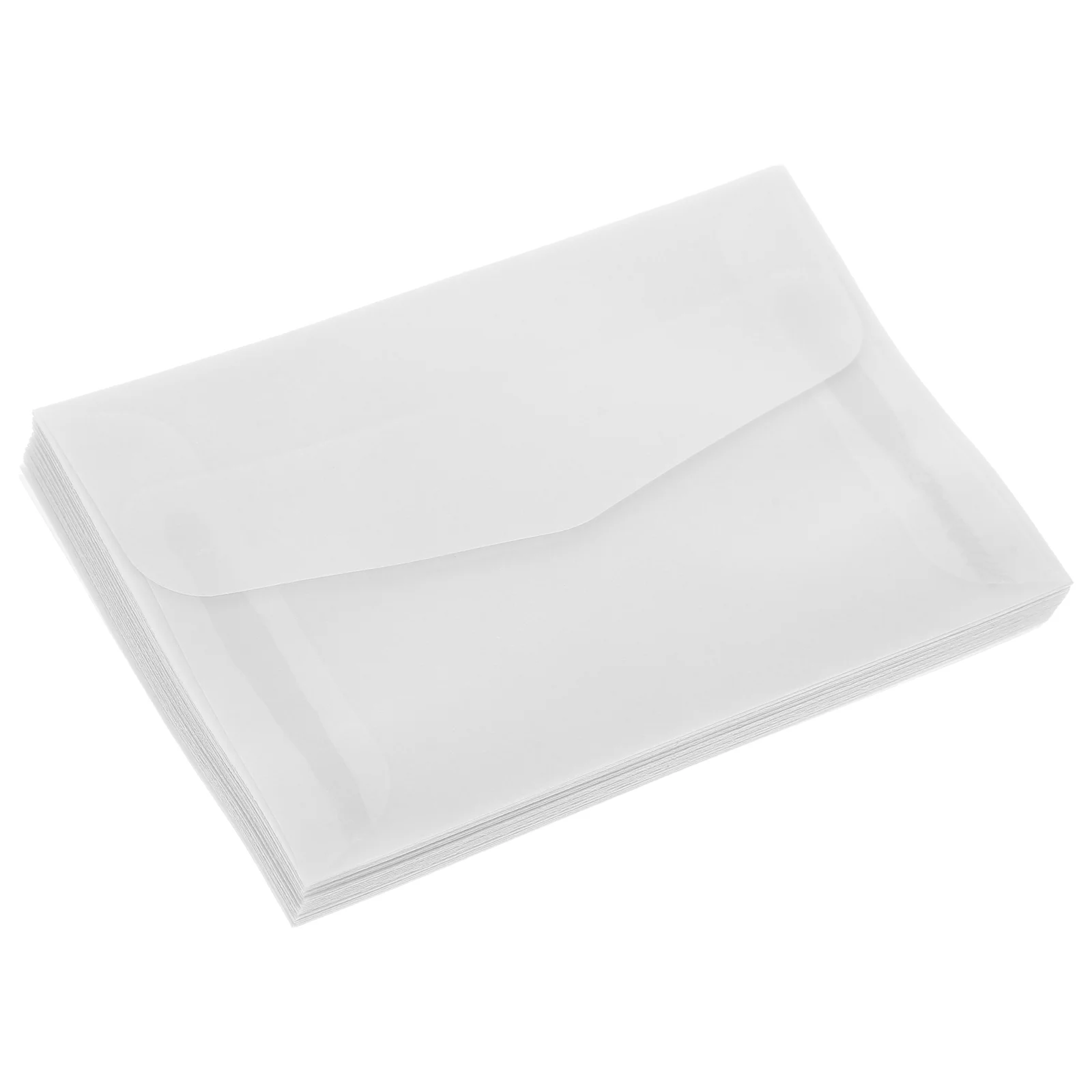 Bolsa de sobres de papel semitransparente, sobres Glassine, accesorios esmerilados transparentes, porta billetes de lotería, 25 uds.