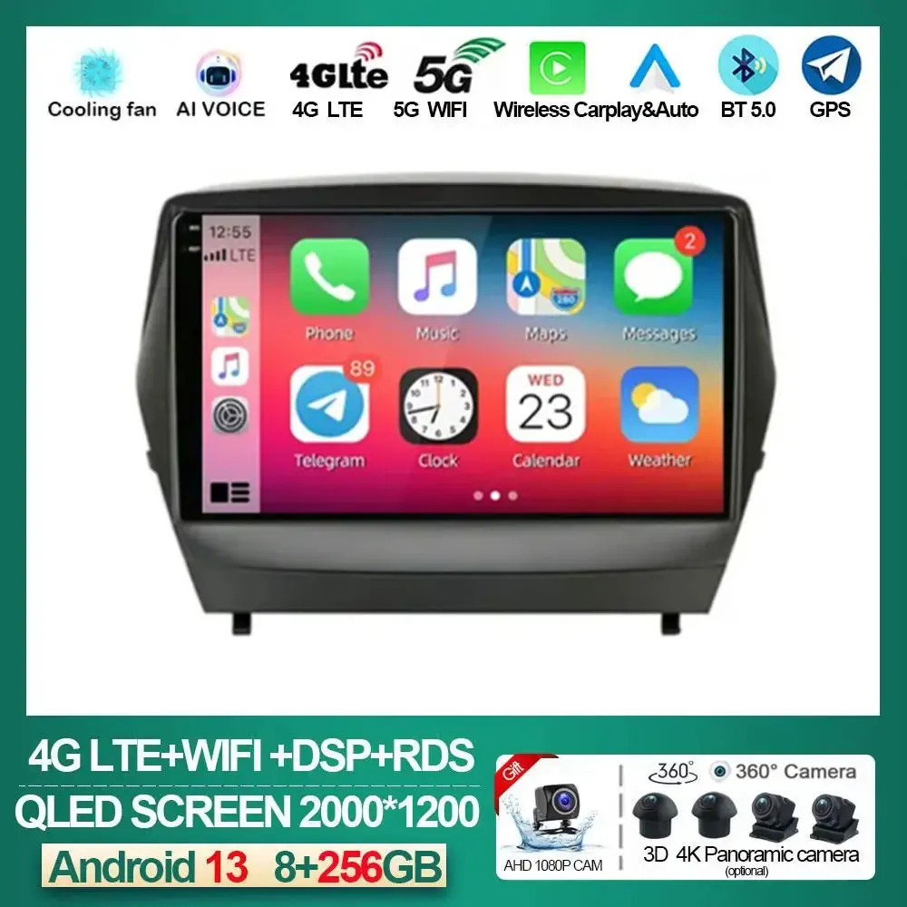 

Android 13 Car Radio Multimedia Video For Hyundai Tucson 2 LM Ix35 2009 - 2015 2 Din GPS 4G Navigation Head Unit Player