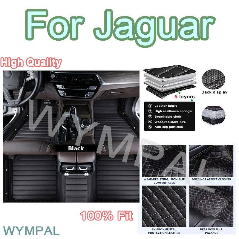 

Luxury Custom Car Floor Mats For Jaguar XJ F-PACE XE XF 260 XF X250 S-TYPE X-TYPE accessories interior pads