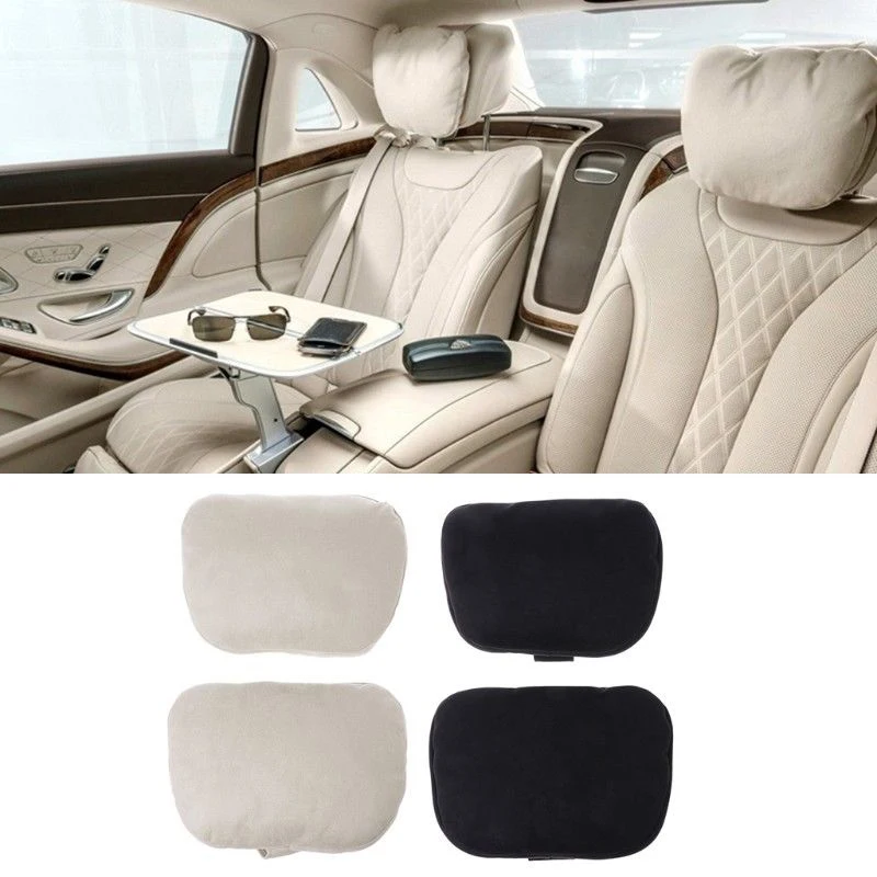 1 Pair Car Headrest Neck Support Maybach Design S Class Ultra Soft Pillow For Mercedes For Benz Universal Car Neck Pillow