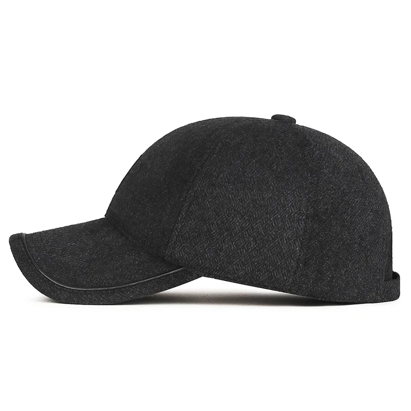 Middle Aged And Elderly Men Cotton Hat Autumn Winter Windproof Coldproof Father Hat Thickened Warm Fleece-Lined Baseball Cap image 4