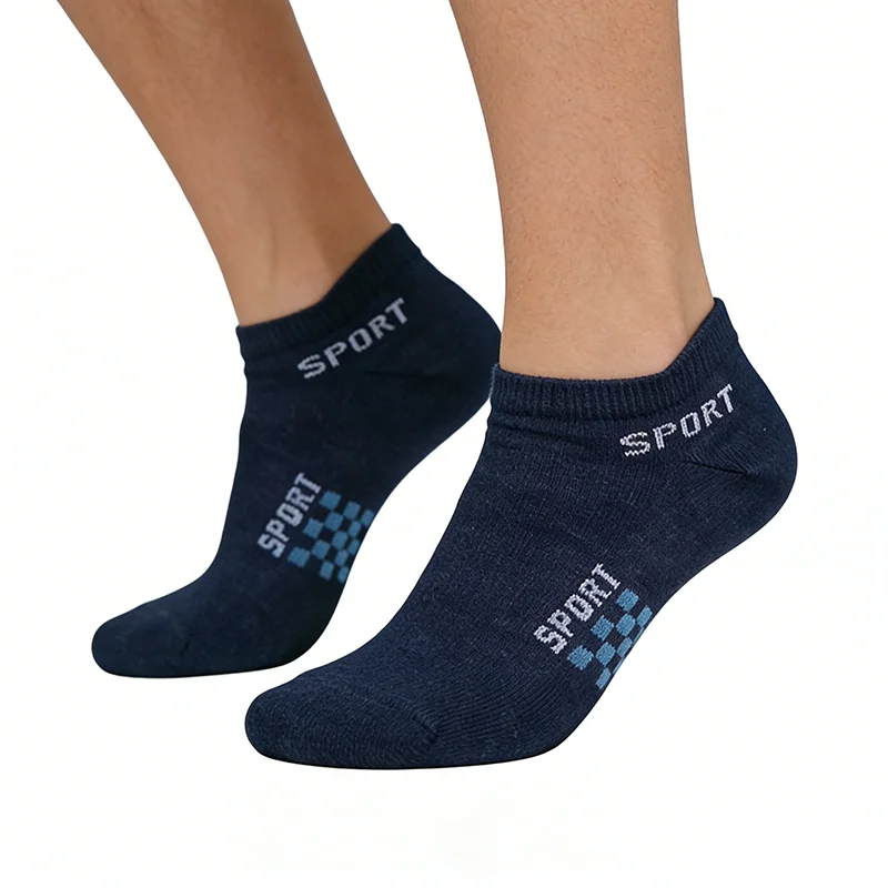 Men's Low Cut Sport Socks Soft Cotton Breathable Casual Socks Fashion Versatile Comfortable Daily Wear