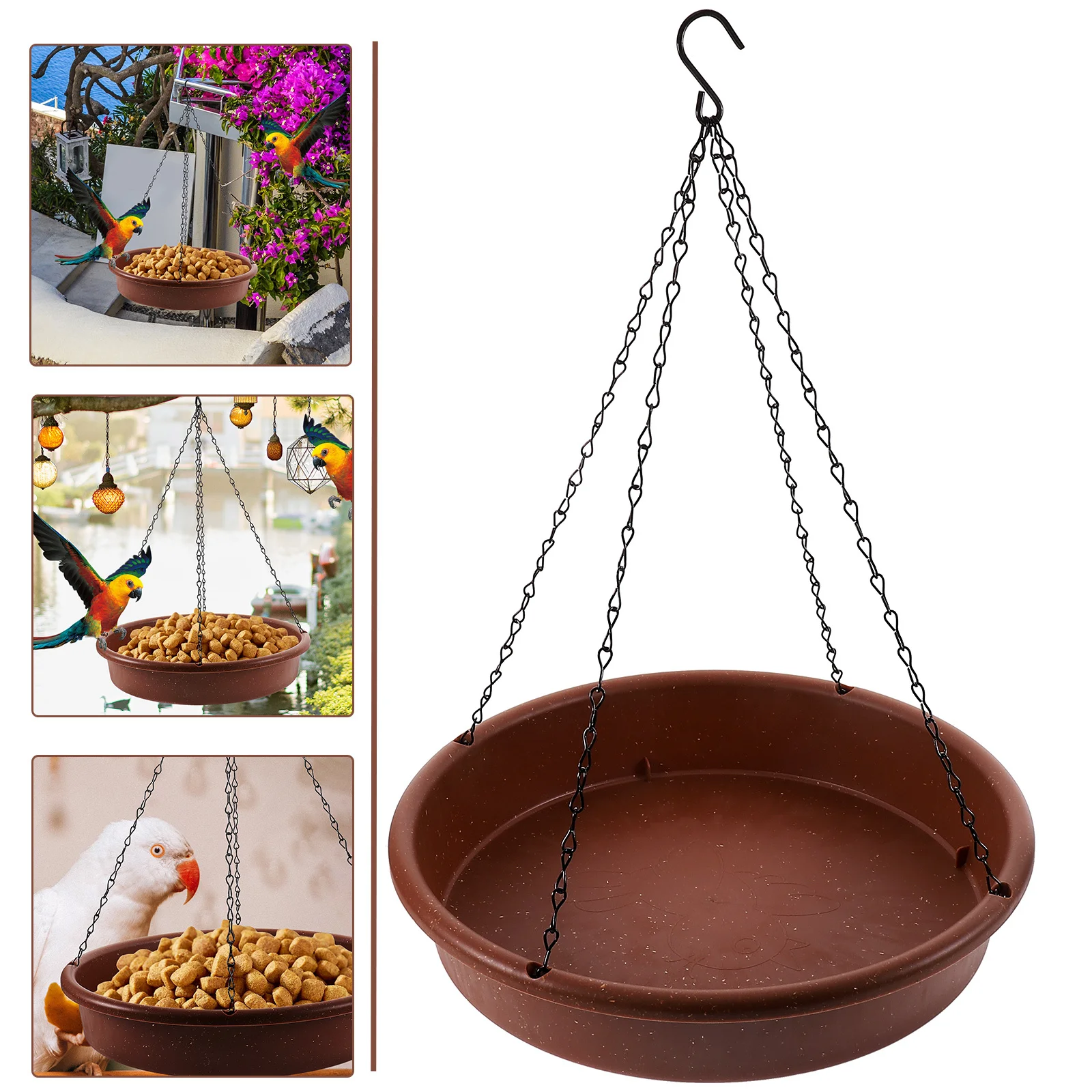 

Outdoor Hanging Plastic Bird Feeder Small Durable Garden Decoration Bird Feeder for Outdoors Garden Decor
