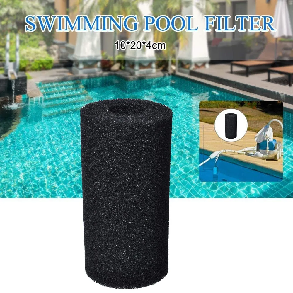 【Supernew】2 Pack Filter Sponge For Compatible With Type A Reusable Washable Hot Tub Swimming Pool Cleaner Tool Compatible