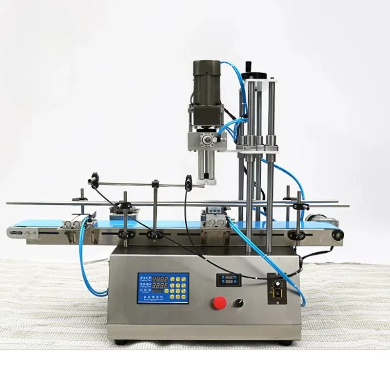 

Koida Electric Duckbill Bottle Cap Machine with Conveyor Semi-Automatic