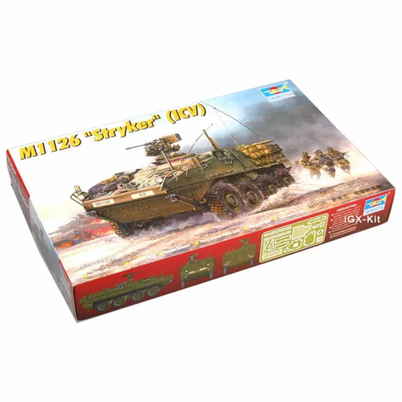 

Trumpeter 00375 1/35 M1126 пехотное транспортное средство Stryker ICV детский подарок Военная игрушка пластиковая сборка набор строительных моделей