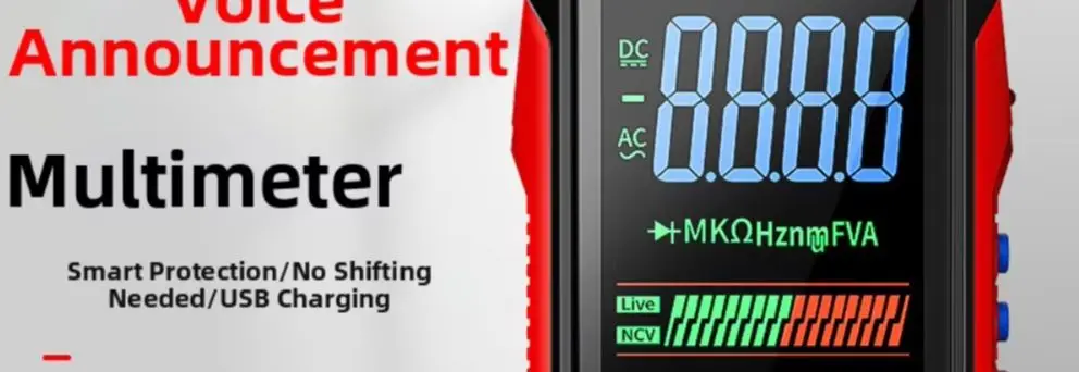 FS899C قابلة للشحن 4.8 بوصة شاشة كبيرة 6000 التهم الذكية الرقمية المتعددة السيارات المدى السعة أوم هرتز ديود لايف الاختيار #3