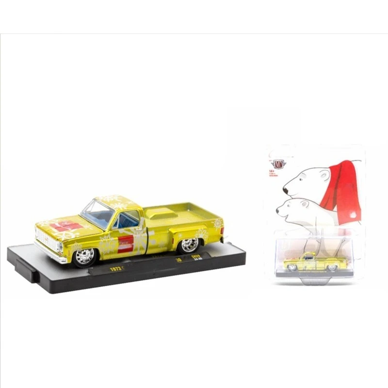 New M2 Machine 1:64 Scale Sports Car Trailer Truck Alloy Die Casting Car Model Classic Collection Display Toy Gifts