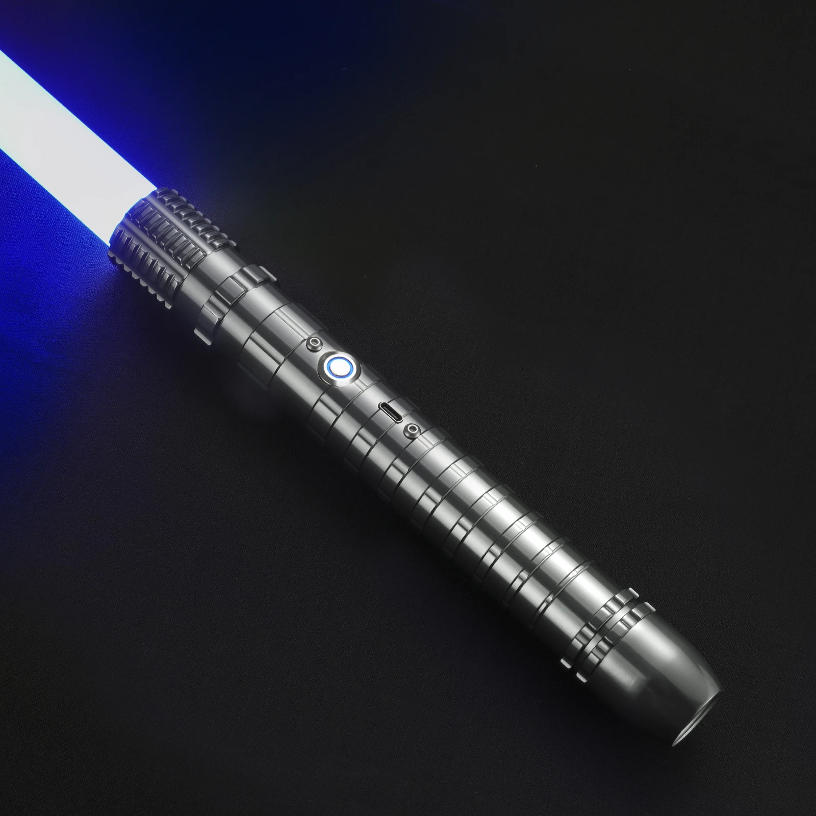 WANARICO RGB 15-Color Variable Lightsaber Metal Hilt Laser Sword With 6 Soundfonts FX Duel Light LED USB Charging for Gift