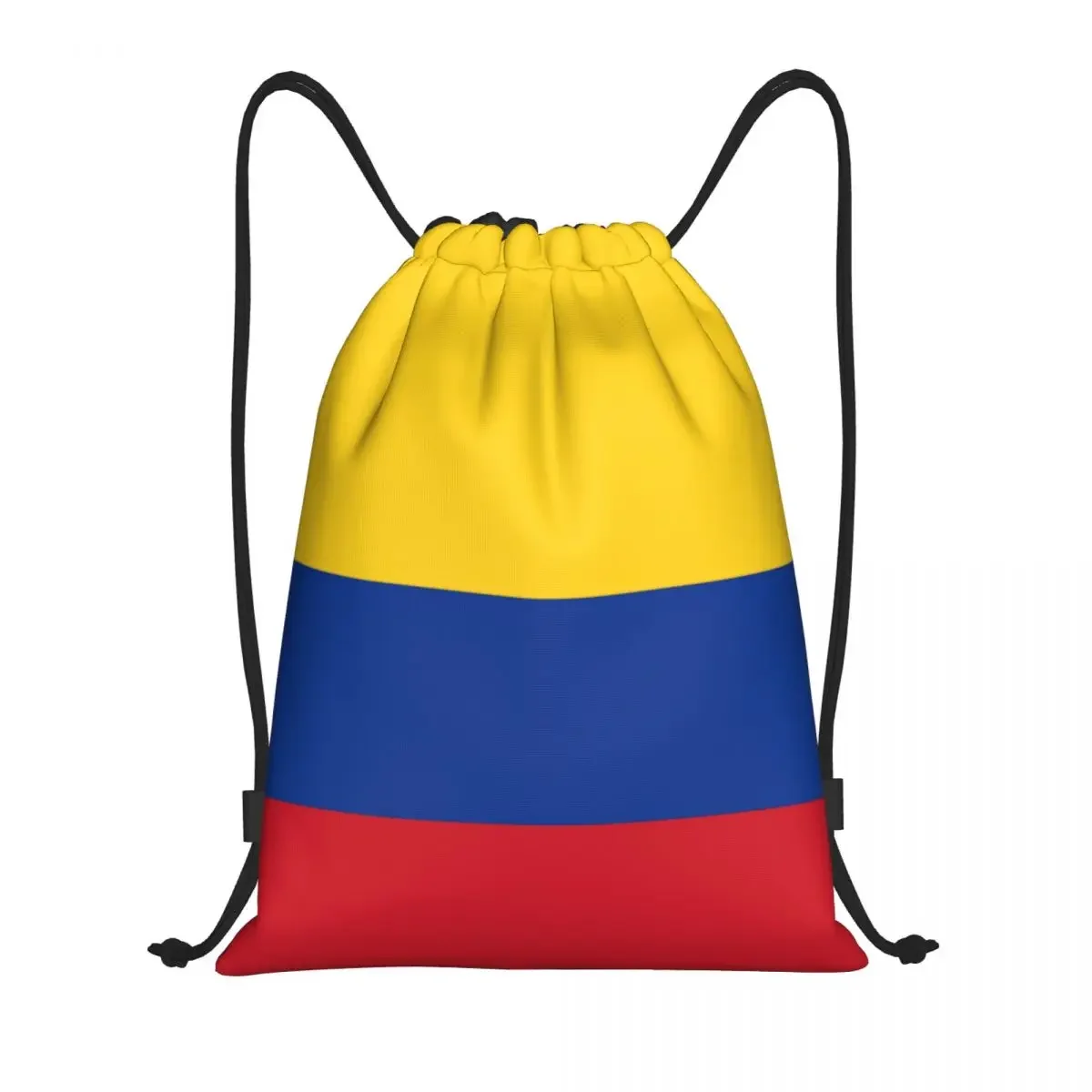 Custom Flag Of Colombia Drawstring Bags Women Men Lightweight Sports Gym Storage Backpack