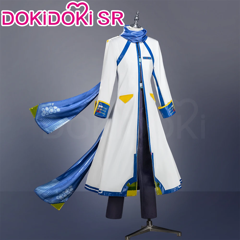 IN STOCK Kaitoo Cosplay Costume Anime Cosplay DokiDoki-SR Men Blue White Uniform Costume Kaitoo Cosplay Halloween Singer Cosplay