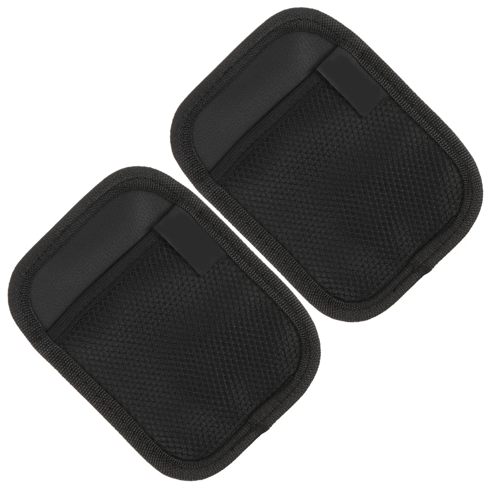 

2pcs Car Sticky Storage Organizer Bag Strong Adhesive Waterproof Multifunctional Seat Back Pocket For Phone Sundries Car