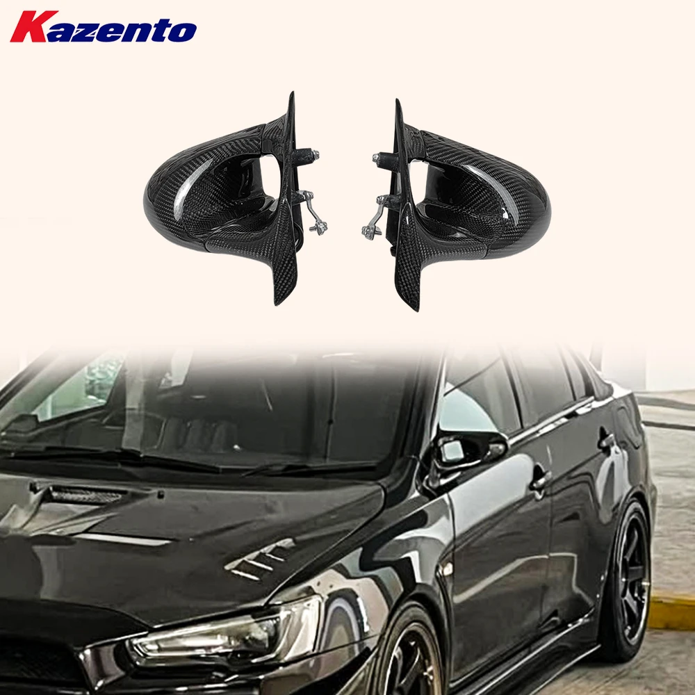 For Mitsubishi EVO 10 X CZ4A 07-16 (LHD Only) KZ Carbon Aero Mirror Replacement