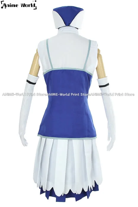 《Custom Size》Anime Rain Woman Juvia Lockser Blue Evening dress Cosplay Costumes Halloween Costumes