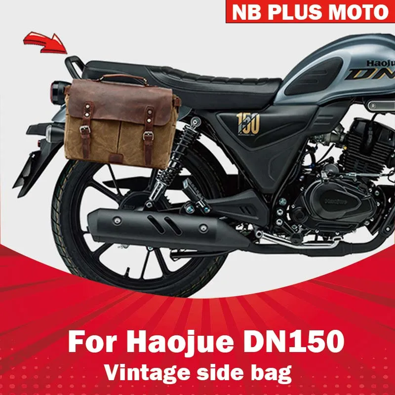 

【Premium】For Retro side bag is suitable for Haojue DN150 hanging bag motorcycle modified accessories rider rear seat tail bag