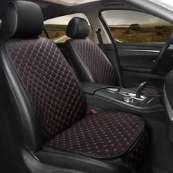 PU Leather Car Seat Cover Universal Seat Cushion Auto Chair Protective Cover Auto Protector Pad with Storage Pocket