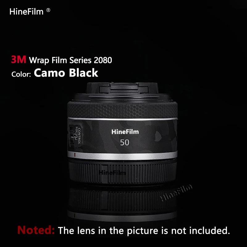 Hinefilm Skin for Canon RF50F1.8 STM Lens Decal Skin 50 F1.8 Lens Wrap Cover for Canon RF50mm F1.8 STM Lens Sticker 50f1.8 Skin