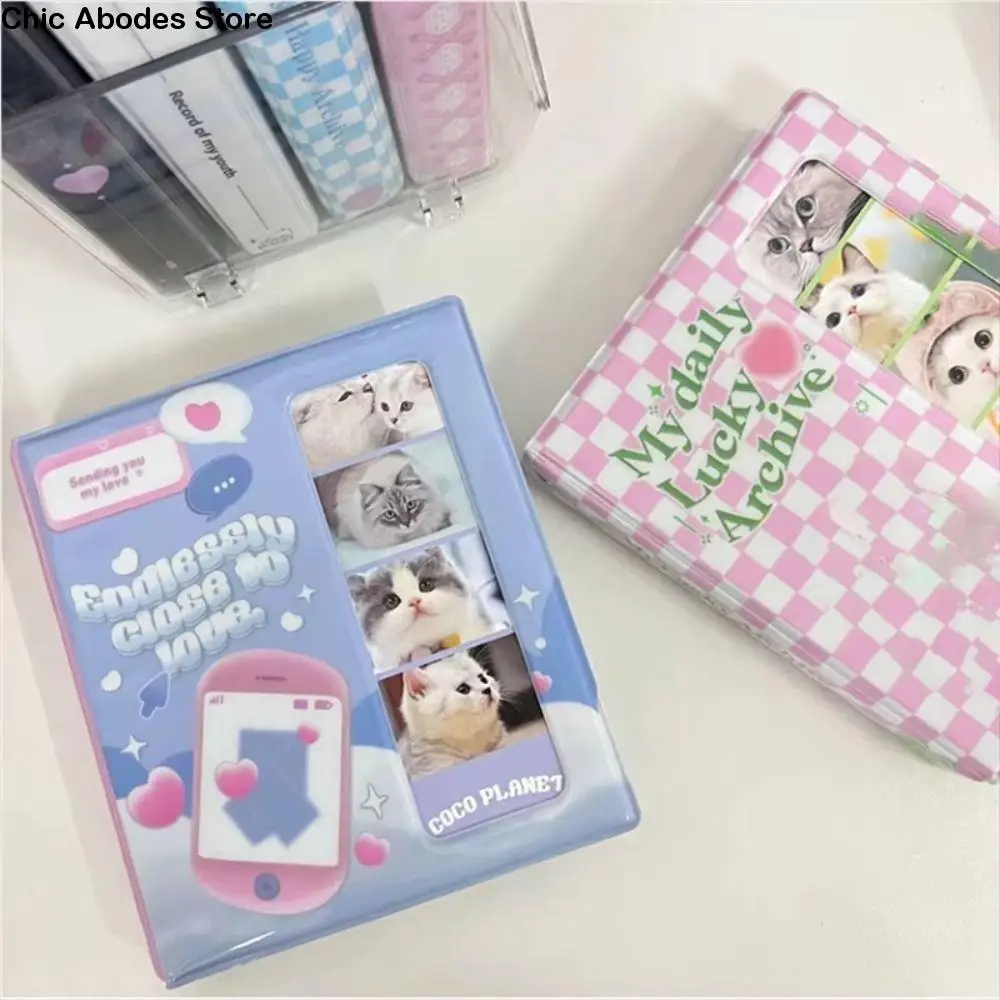 20 صفحة الكورية أربعة شبكة INS ألبوم صور بولي كلوريد الفينيل اليدوية Photocard الموثق الإبداعية سعة كبيرة ألبوم المعبود Photocard