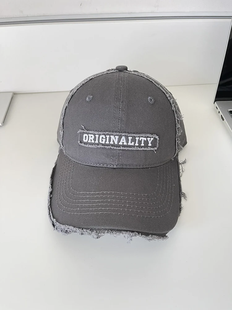 Gorro de Béisbol de Ala Ancha con Parche de Letras para Hombre, Estilo Casual Urbano, Primavera, Verano, Otoño, Accesorio de ...