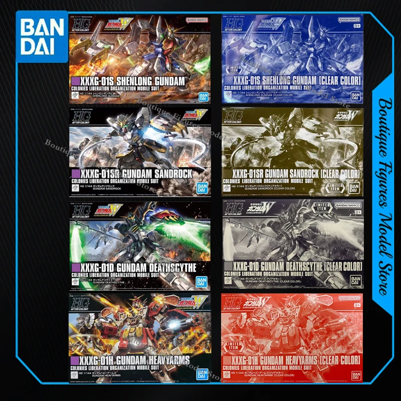 

Bandai Genuine HG XXXG-01S-01SR-01D-01H SHENLONG GUNDAM SANDROCK DEATHSCYTHE HEAVYARMS COLOR Action Anime Figures Assembly Model