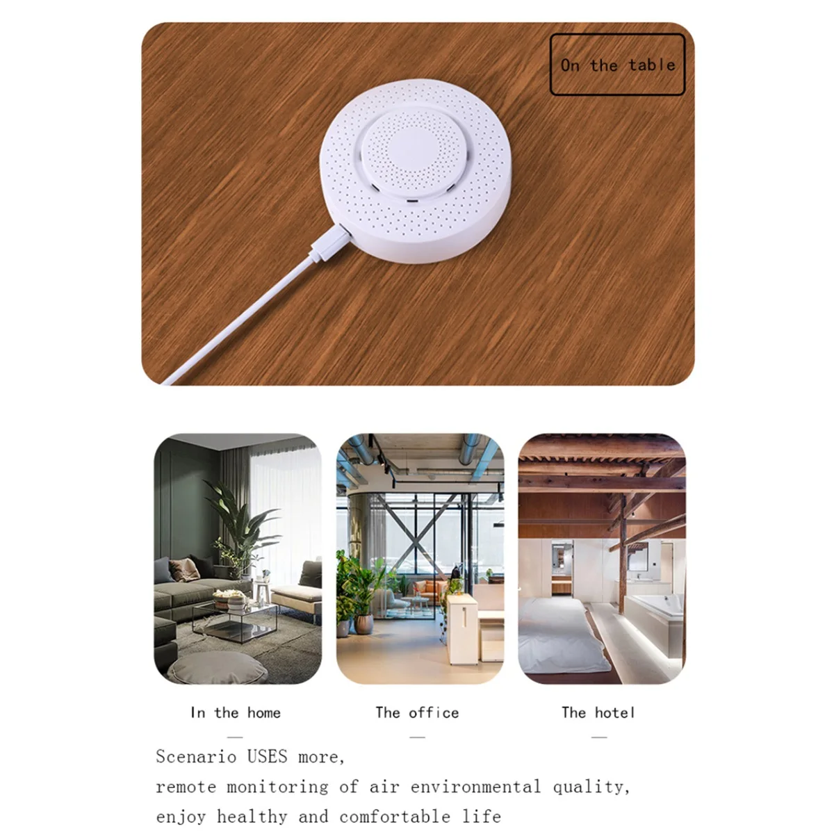 Zigbee Tuya 3.0 Air Quality Monitor Air Housekeeper 5 in 1 Formaldehyde VOC Co2 Temperature Humidity Detector Sensor