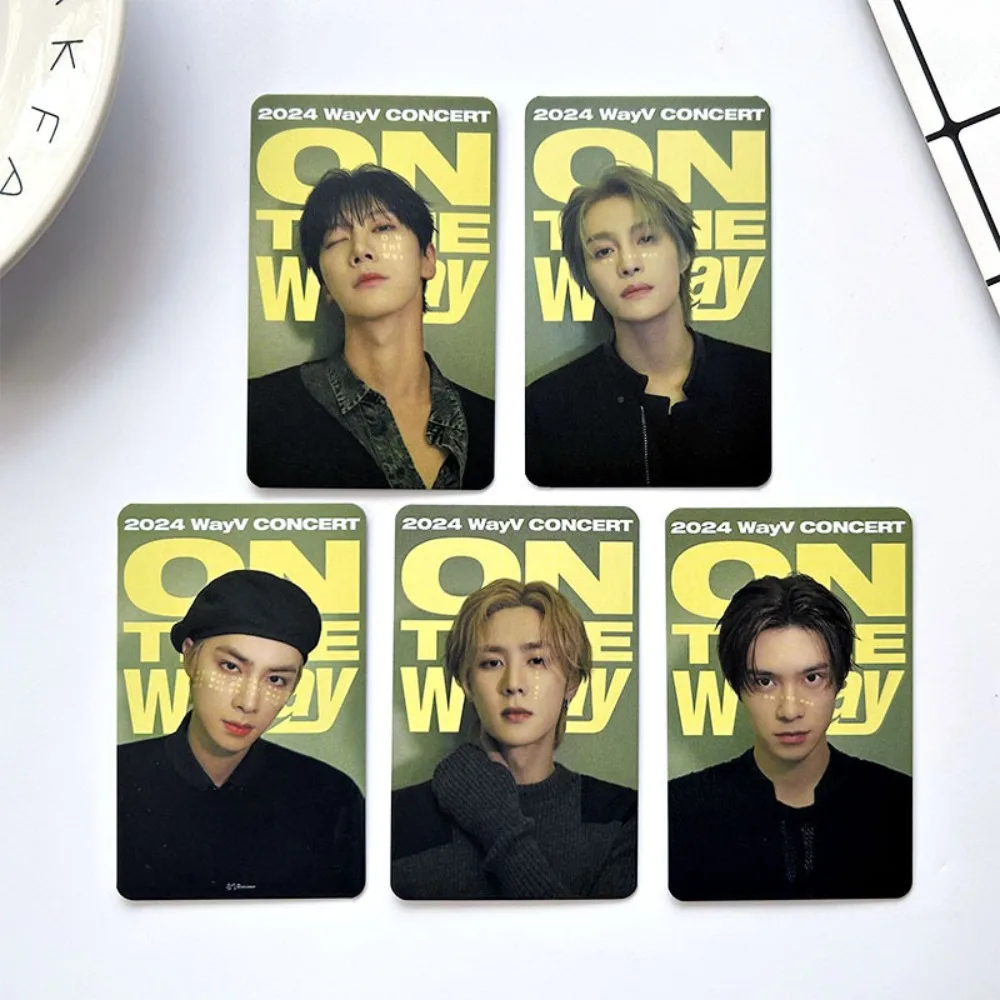 

Kpop Photocard WayV Merch Album ON THE Way Concert LOMO Card Kun Ten WINWIN HENDERY YANGYANG Small Card Gift Fans Collection