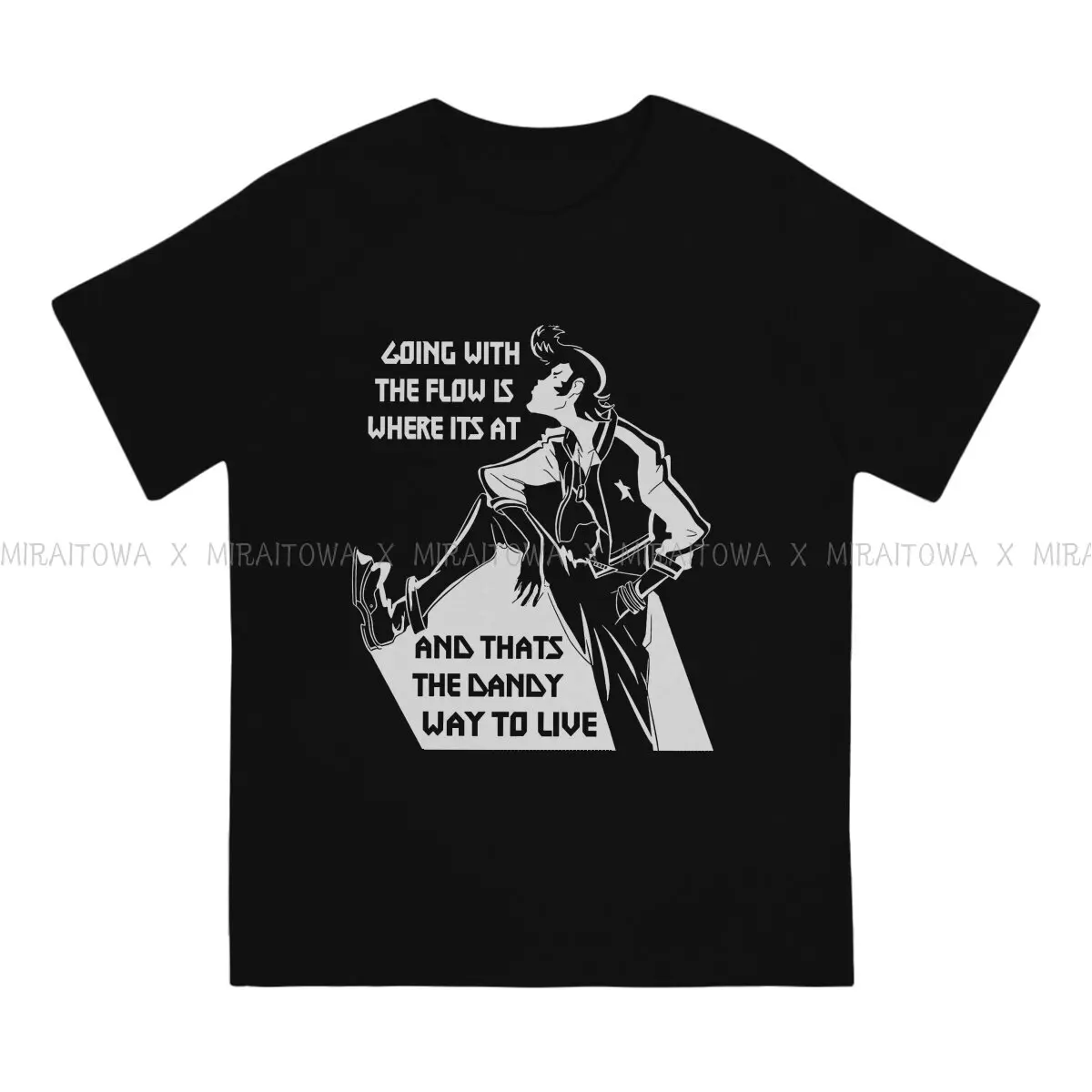 SPACE DANDY Way To Live  T Shirt Grunge Men's Tees Summer Cotton Tops Harajuku O-Neck TShirt