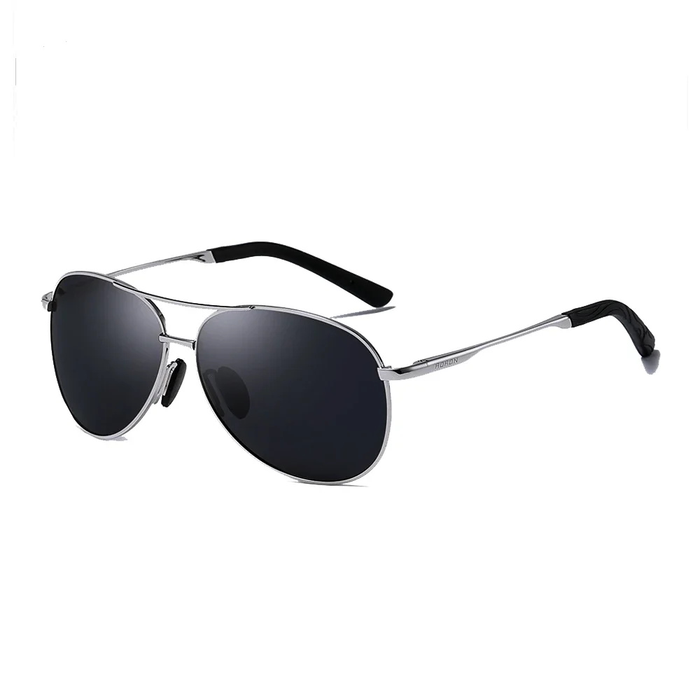 High-end Pilot Squared Driver Sun Glasses Polarized Mirror Sunglasses Custom Made Myopia Minus Prescription Lens -1 to -6