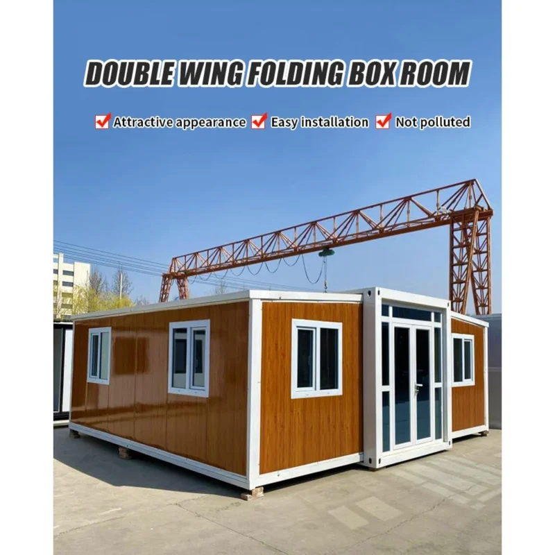 Customizable Folding Prefab House – Expandable Tiny Home for Adults | Portable Mobile Home with 1-3 Rooms, Kitchen & Bathroom