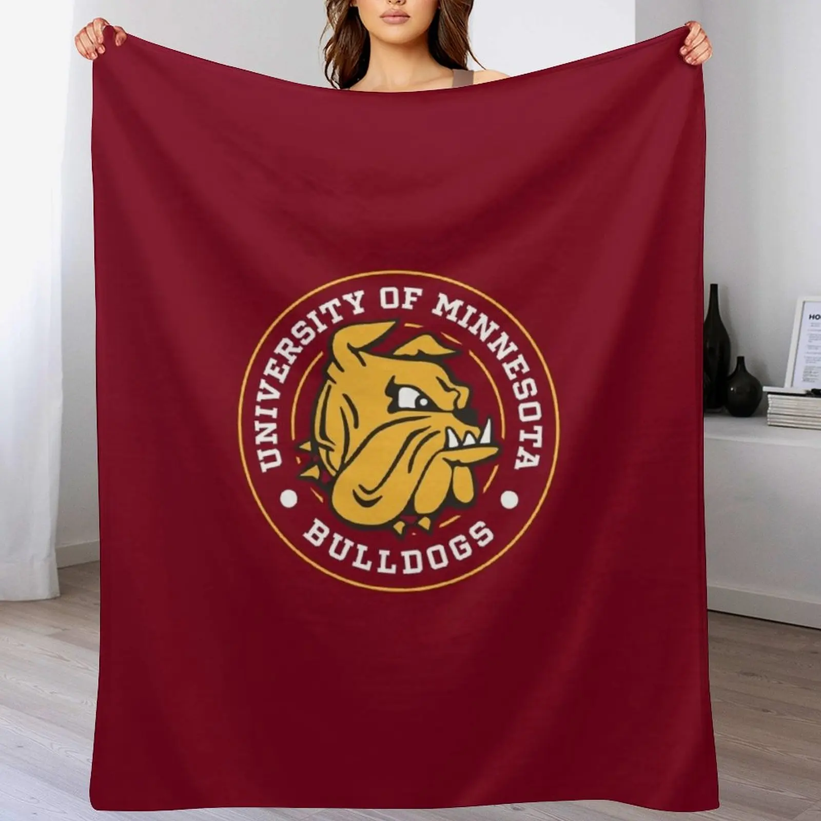 

Bulldogs - Circle Design Throw Blanket Foldable Soft Warm Blanket for Outdoor Use