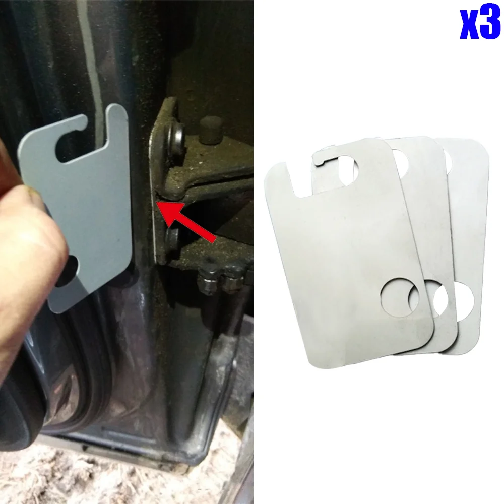 3 peças para vw glof passat audi a3 a4 a6 skoda octavia seat ibiza porsche cayenne mk1 auto frente inferior porta dobradiça arruela calço
