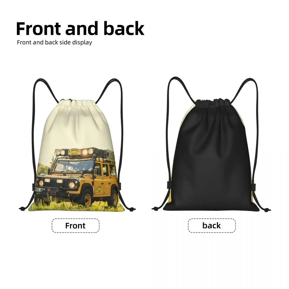 Custom Trophy Drawstring Bags for Training Yoga Backpacks Women Men Sports Gym Sackpack