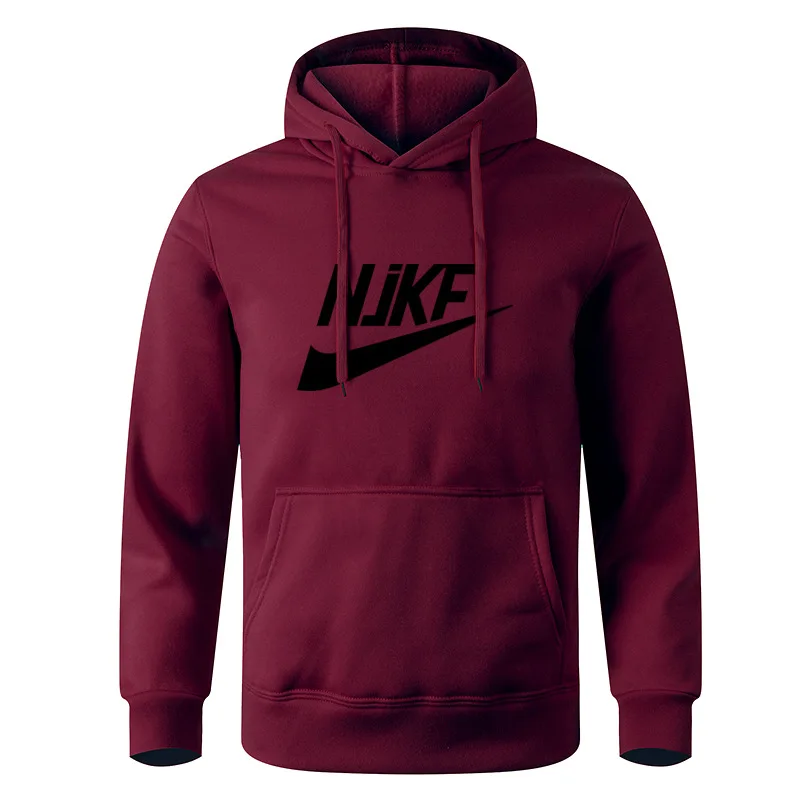 New men\'s and women\'s autumn and winter fleece hoodie jacket NjKF mother print foreign trade leisure sports hoodie trendy men\'s