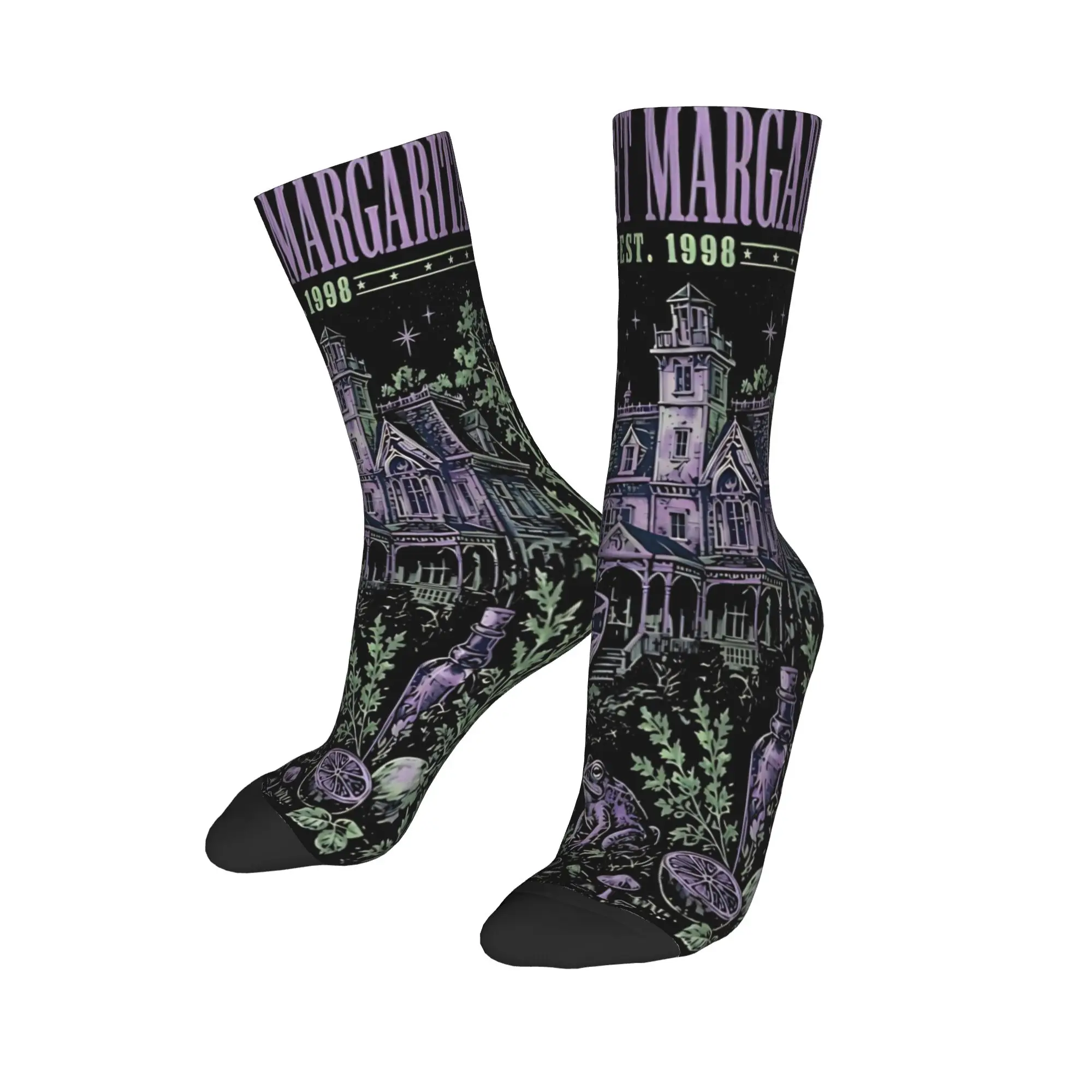 Unisex Practical Magic Midnight Margaritas Witchy Gothic Halloween Occult Outfits Socks  Breathable Socks