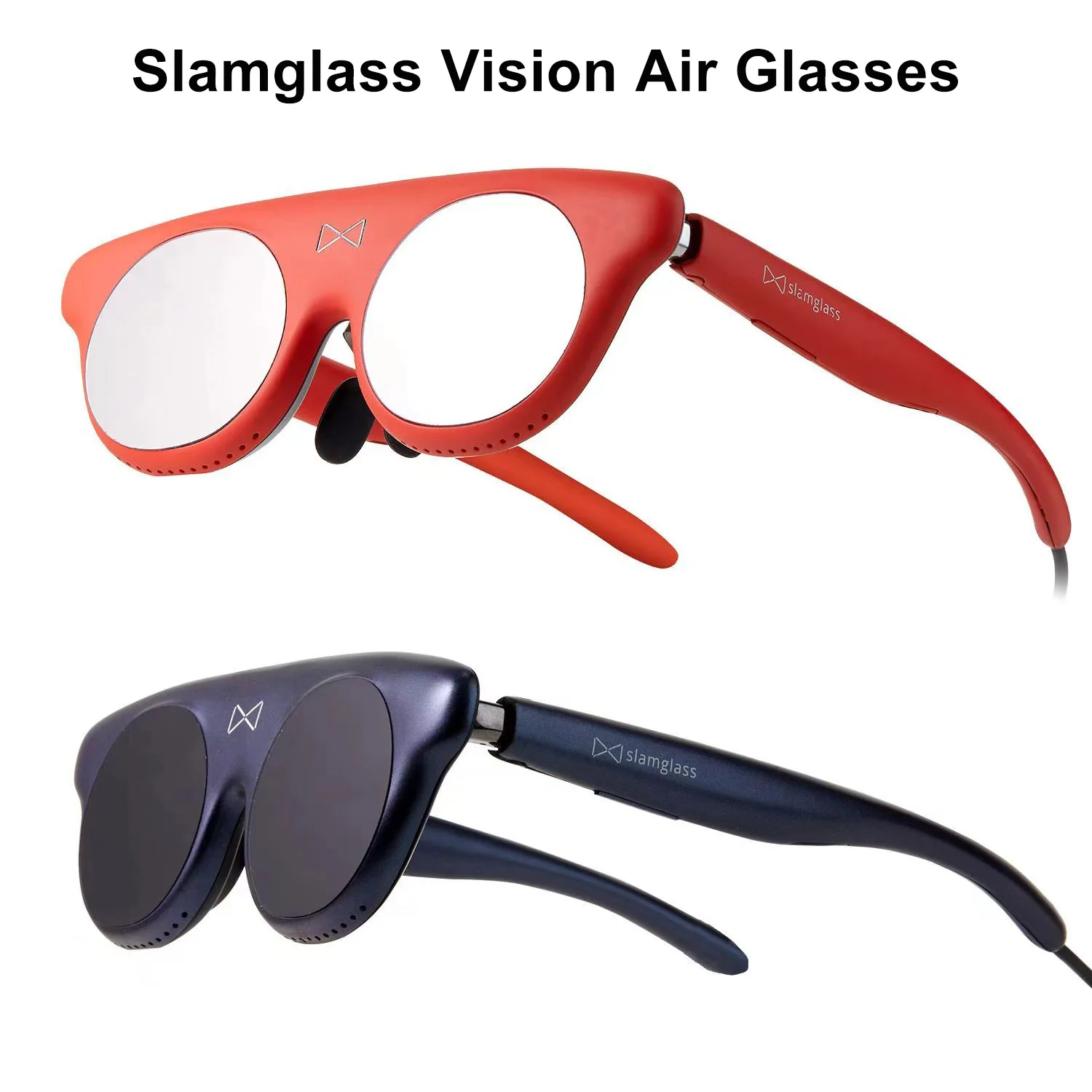 Slamglass Vision Air Glasses MR Viewing Glasses 50°FOV 183 inch Large Screen 1920X1080 1800nits Full Color RGB For Video Movie