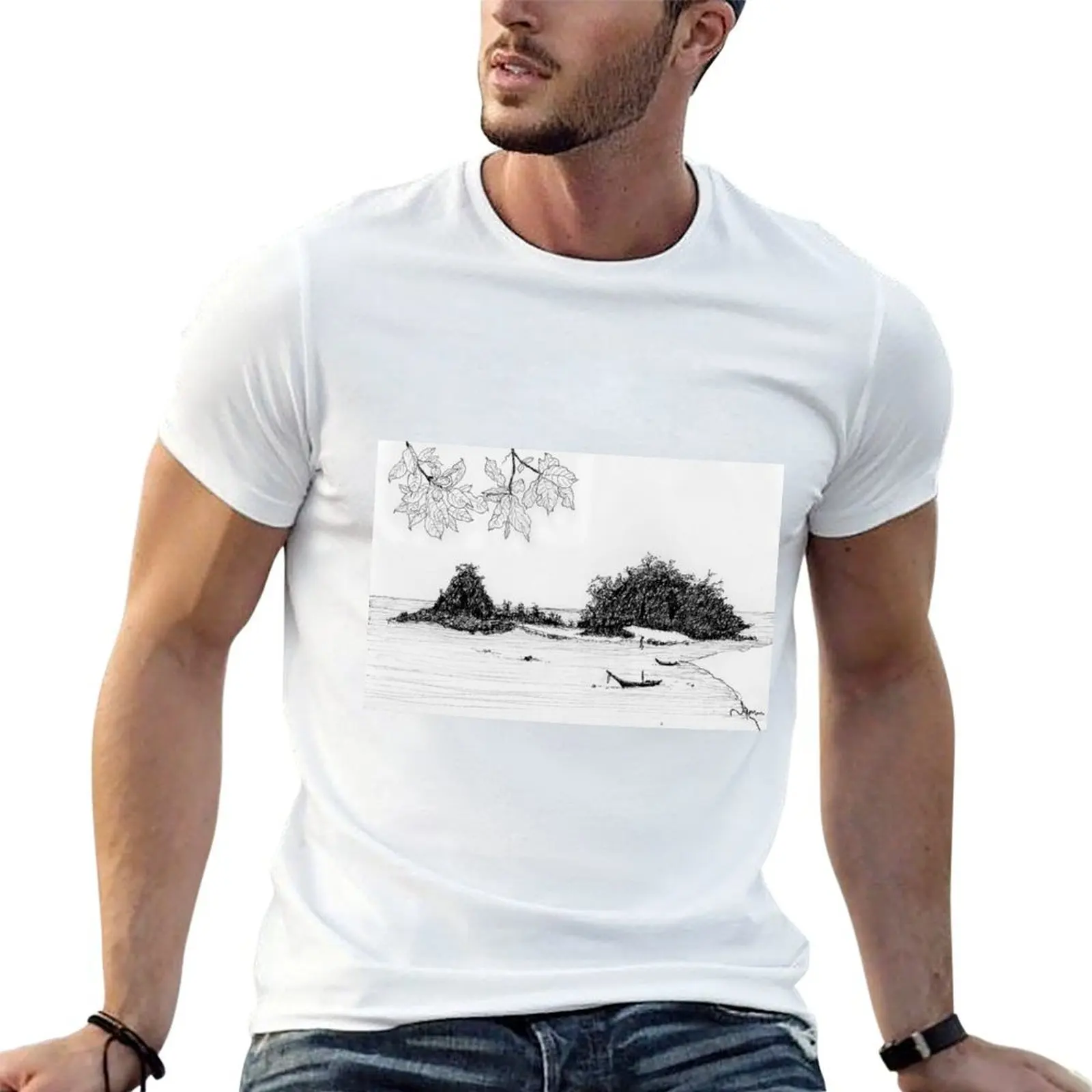 T-shirt décontracté respirant à manches courtes Thaïlande - Paix et tranquillité
