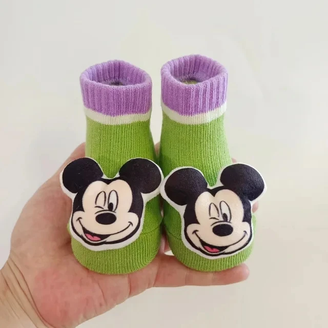 Baby Socks Newborn Baby knitting Cotton Girl Autumn Rubber Skidproof Kids Infant Boy Cartoon Sock 0-3T