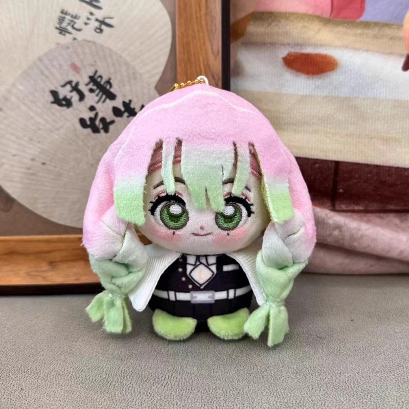 10 سنتيمتر أنيمي دور Kochou Shinobu Iguro Obanai Kawaii تأثيري دمية صغيرة قلادة بلوشيز لعبة أرقام المشجعين جمع الهدايا بلوشي