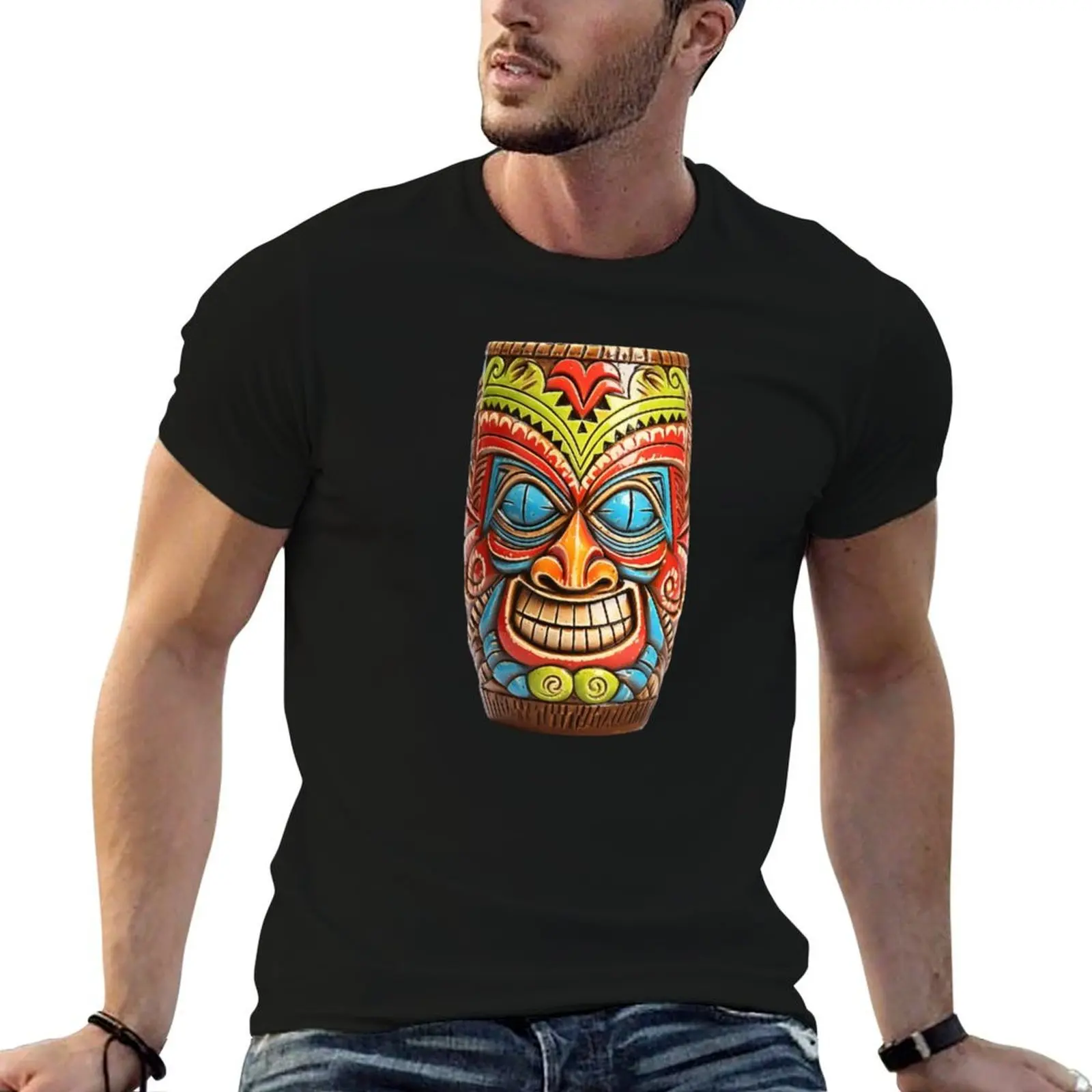 

Cute Tiki T-Shirt men t shirt cotton 100% t shirts for man pack white cotton t shirts high quality T-shirt