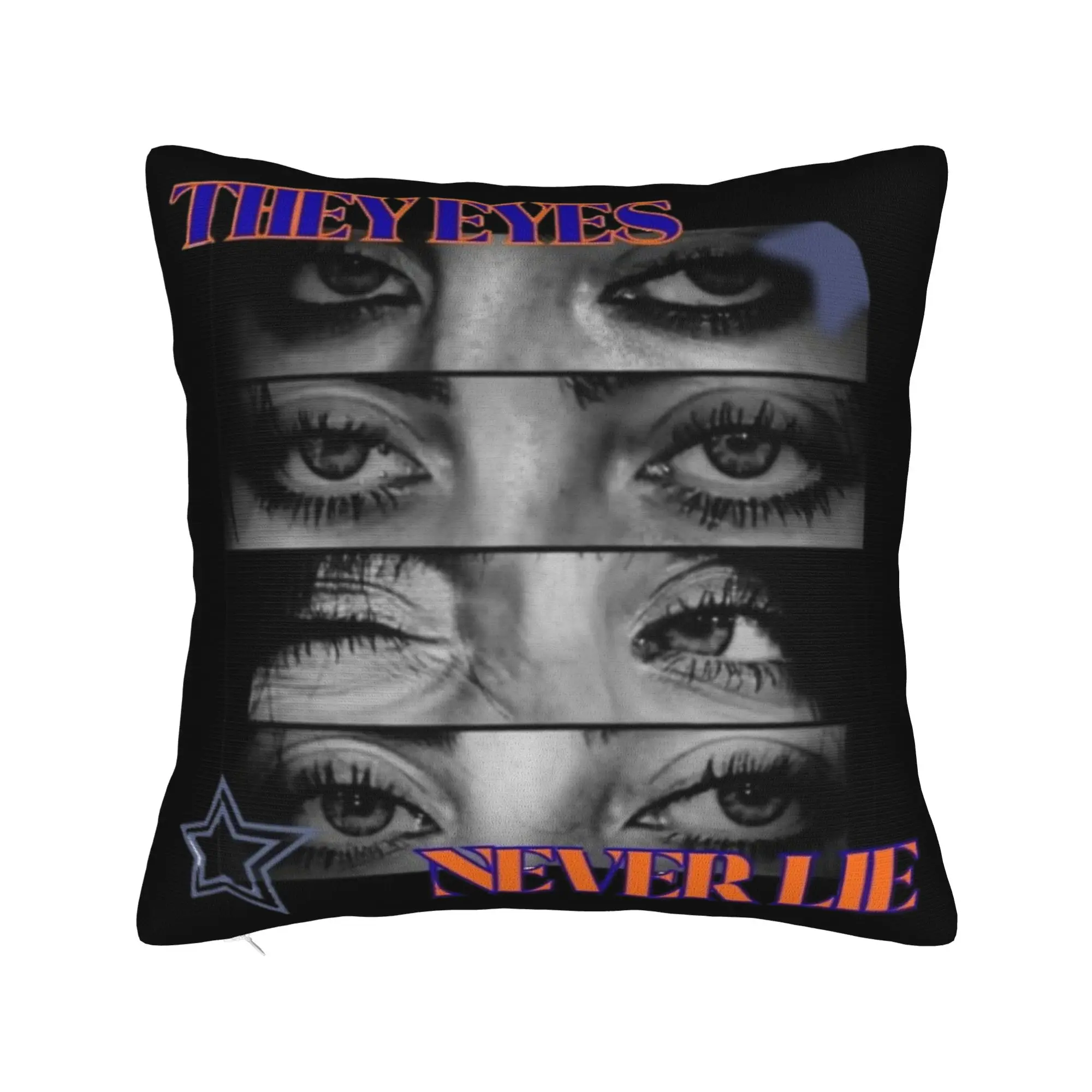 Billies Eilish Eyes Pillowcase Double-sided Printing Fabric Cushion Cover Decoration Pillow Case Cover Home Dropshipping 45X45cm