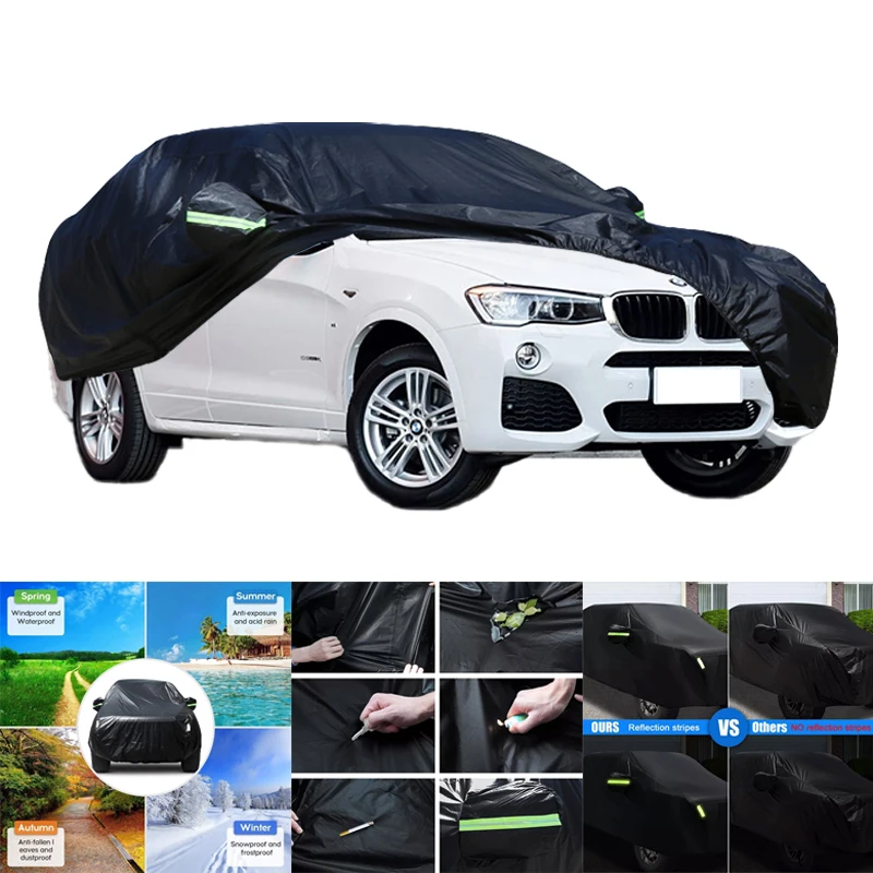 

For BMW X4 All-Weather Car Covers 6-in-1 Waterproof Dustproof UV Proof Snowproof Scratch Resistant Protection